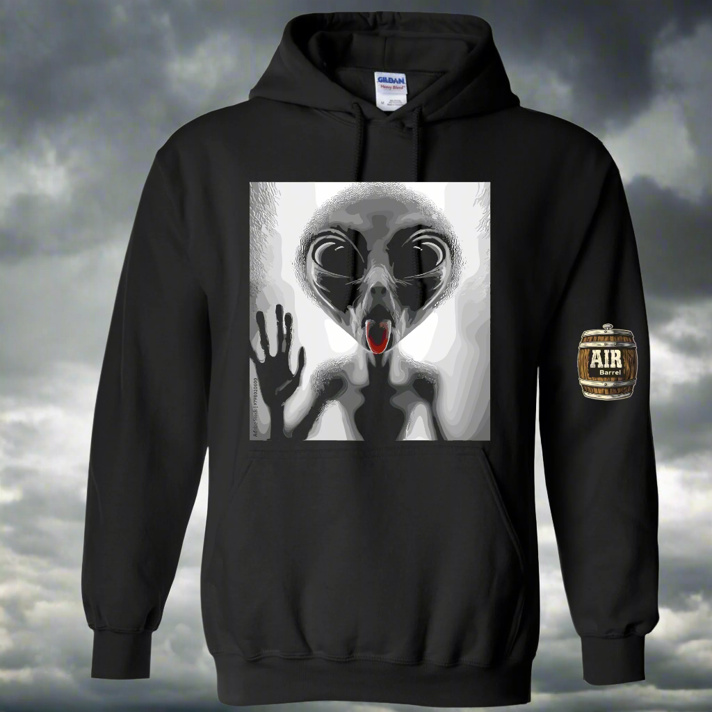 Air Barrel Alien Black Hoodie