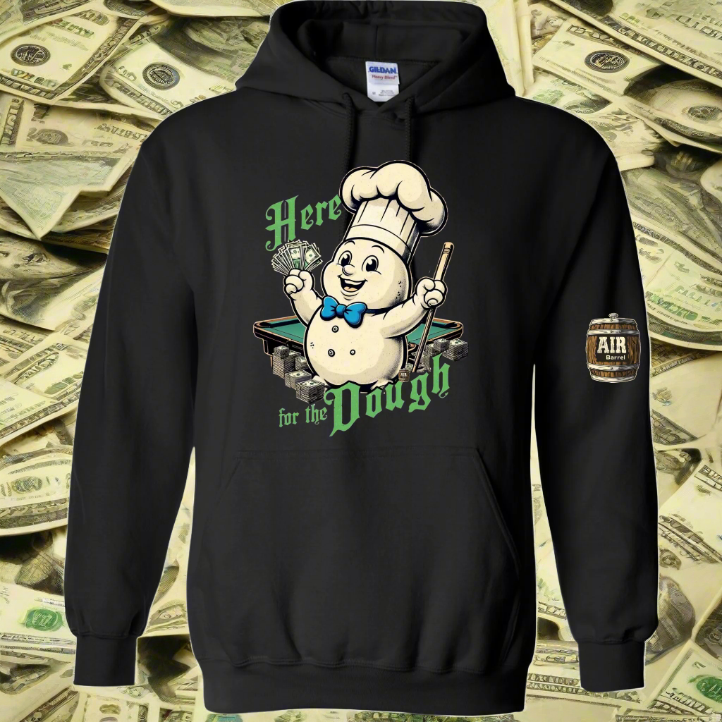Air Barrel Here for the Dough Black hoodie