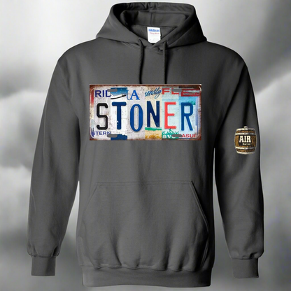 Stoner License Plate Hoodie - Graphite product image