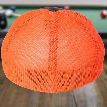 Air Barrel Apparel Orange and Grey Trucker Hat