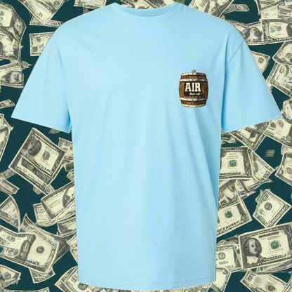 Air Barrel Here for the Dough Shirt Sky Blue
