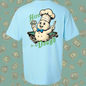 Air Barrel Here for the Dough Shirt Sky Blue