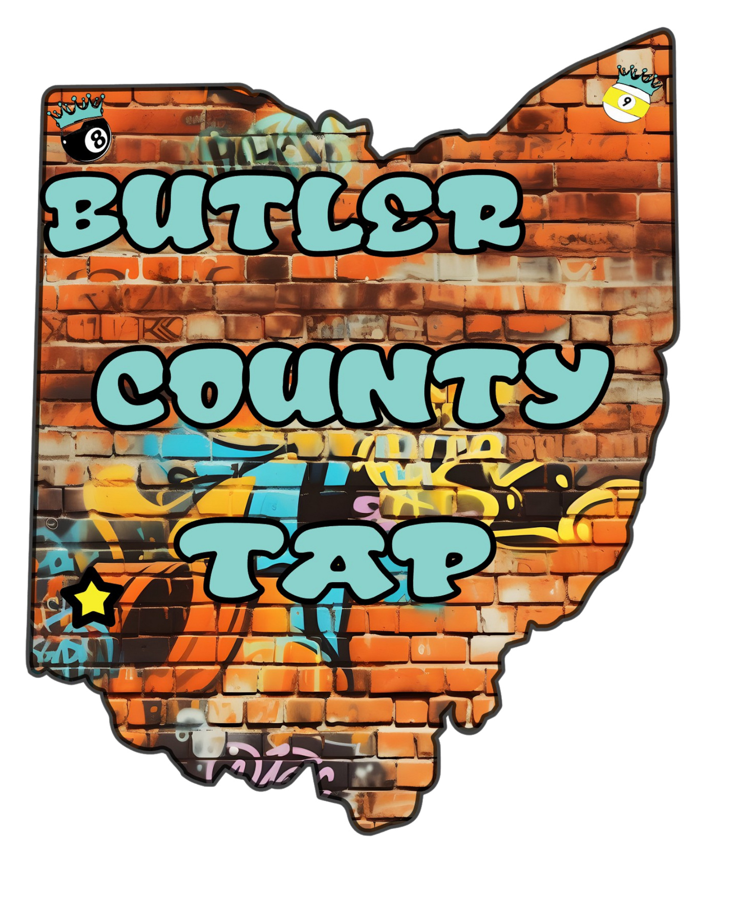 Butler County TAP Ohio State Graffiti T Shirt