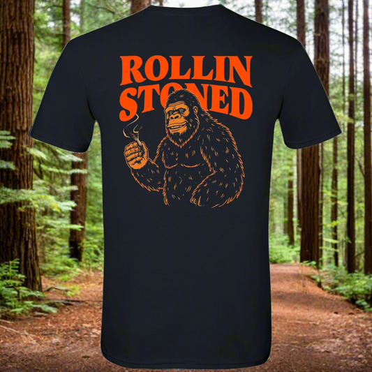 Air Barrel Apparel Rollin Stoned Bigfoot Black Shirt