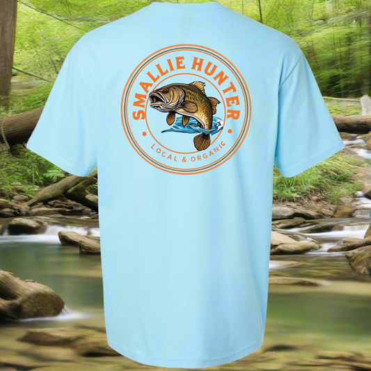 Smallie Hunter Fishing Company Corporate Shirt Sky Blue
