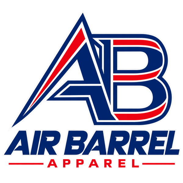 Air Barrel Apparel AB red white and blue logo